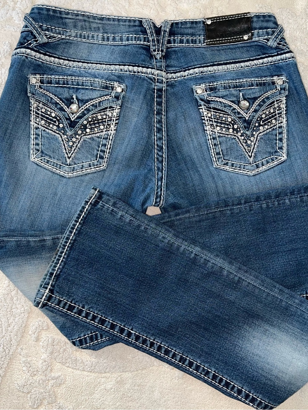 Buckle Vigoss Women’s Blue Boot Cut Jeans! Size 11/12 Length 33. Excellent - Picture 12 of 16